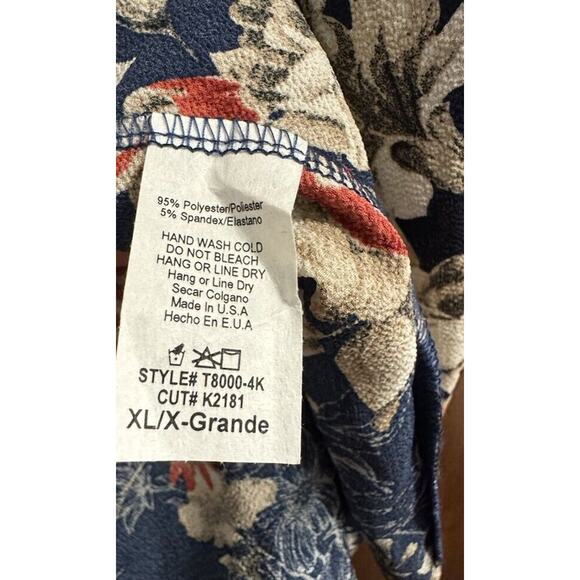 Pinkblush Floral Kimono Sleeve Top - Navy and Cream - Picture 3 of 7